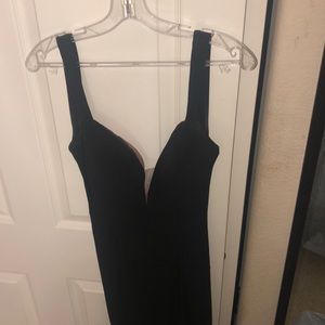 Long black prom dress